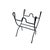 Black Wrought Iron Folding Firewood Log Holder With Scroll Handles For Sale - Image 4 of 10