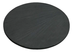 Black Wood and Lime Cement Mixture Decorative Platter by Dennis Kaiser