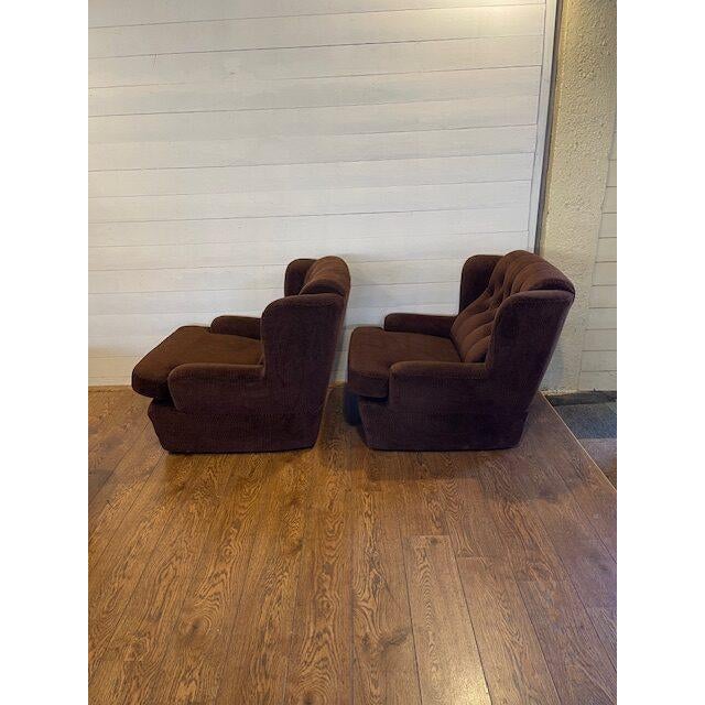 1970s Vintage Brown Seating Modules, 1970s, Set of 3 For Sale - Image 5 of 10