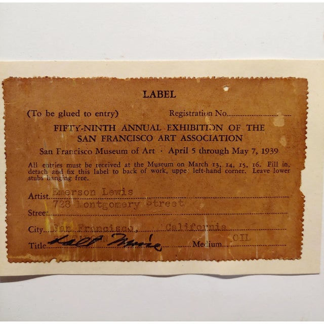 Emerson Lewis -1930s California Impressionist Industrial Scene - Oil Painting For Sale - Image 10 of 12