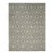 8x10 Gray Hand-Knotted Wool Repeating Quatrefoil Motif Geometric Carpet Rug For Sale