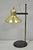Vintage Mid Century Modern Adjustable Height Brass Cone Task Desk Lamp. Circa Mid 20th Century. Measurements: 26" H x 12"...