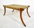 A large Klismos style bench in lacquered birch with woven sea grass seat. This classic Greek design originated in the 5th...