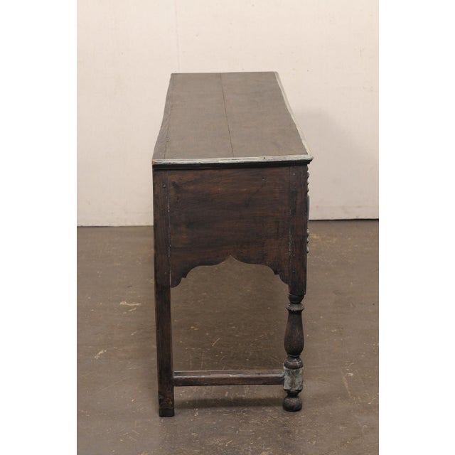 Late 18th C. English 3-Drawer Console Table For Sale - Image 10 of 12