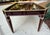 Vintage Art Deco Style Deep Burgandy Lacquered Coffee Table With Gold Accents For Sale - Image 11 of 12