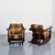 Mid-Century Modern Rocking Chairs in Carved Wood, 1970, Set of 2 For Sale - Image 3 of 11