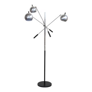 Robert Sonneman Triennale Style Chrome Floor Lamp For Sale