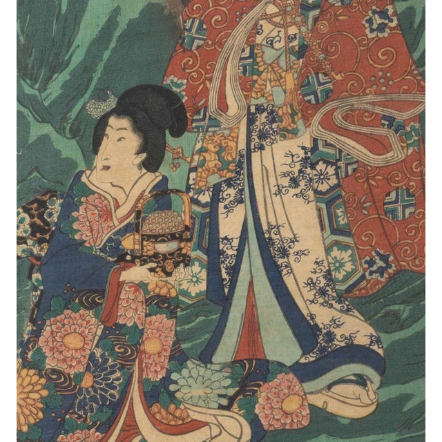 Utagawa School Figural Woodblock Prints, 2 For Sale - Image 12 of 14
