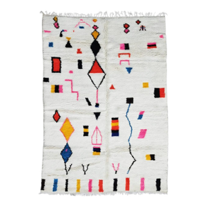 Authentic Azilal Colorful Rug - 9.8 X 6.5 Ft