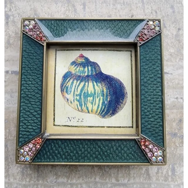 Jay Strongwater Pave Corner Square Picture Frame For Sale - Image 10 of 11