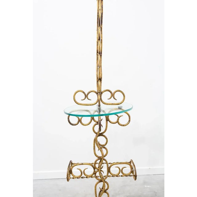 Mid-Century Gold Chain Floor Lamp, 1960s For Sale - Image 6 of 10