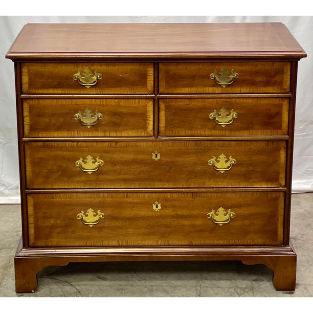 Vintage Walnut Henredon 18th Century Portfolio III Bachelors