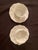 Giraud Limoges France Vintage Pair of Cups and Saucers Embossed Scalloped White Mint Condition For Sale - Image 9 of 12