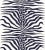 The House of Scalamandré Zebra Fabric, Navy For Sale