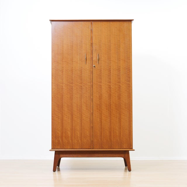 Mid-Century Modern Mid Century Armoire by Alfred Cox, 1950s For Sale - Image 3 of 10