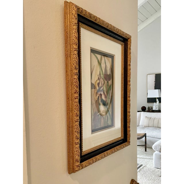 "Spring Flowers" Original Framed & Matted Mixed Media Painting For Sale - Image 10 of 12