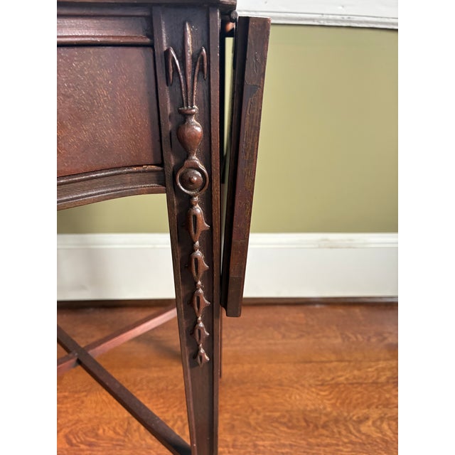 1960s Craftique Drop-Leaf Side Table For Sale - Image 4 of 7