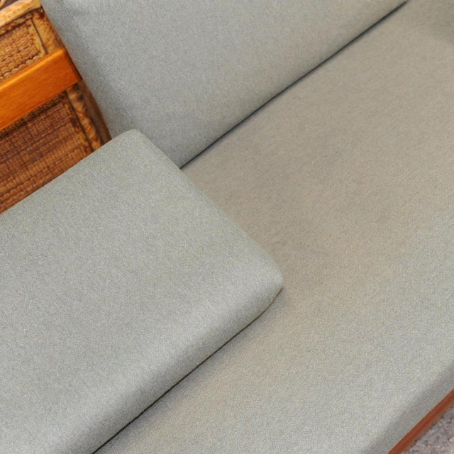 Vintage Scandinavian Daybed in Teak and Pale Green Fabric by Ingmar Relling for Ekornes, 1960s For Sale - Image 12 of 16