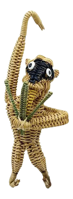 Hanging Wicker Monkey After Mario Lopez Torres
