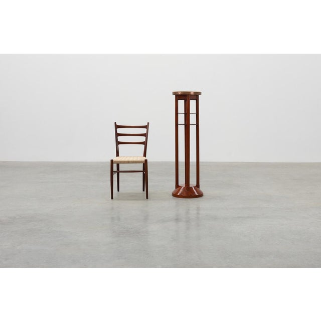Vienna Secession Pedestal in Wood and Copper, Austria, 1910s For Sale - Image 5 of 11