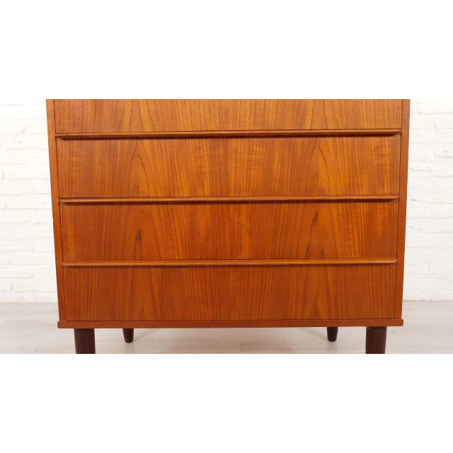 Vintage Danish Chest of 6 Drawers in Teak For Sale - Image 12 of 15