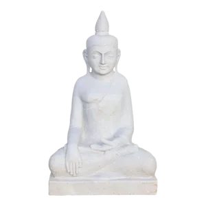 Large Heavy Marble Buddha