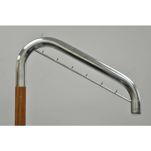 Vintage Italian Mid Century Modern Chrome Metal Clothing Rack Clothes Valet Hanger Chairish