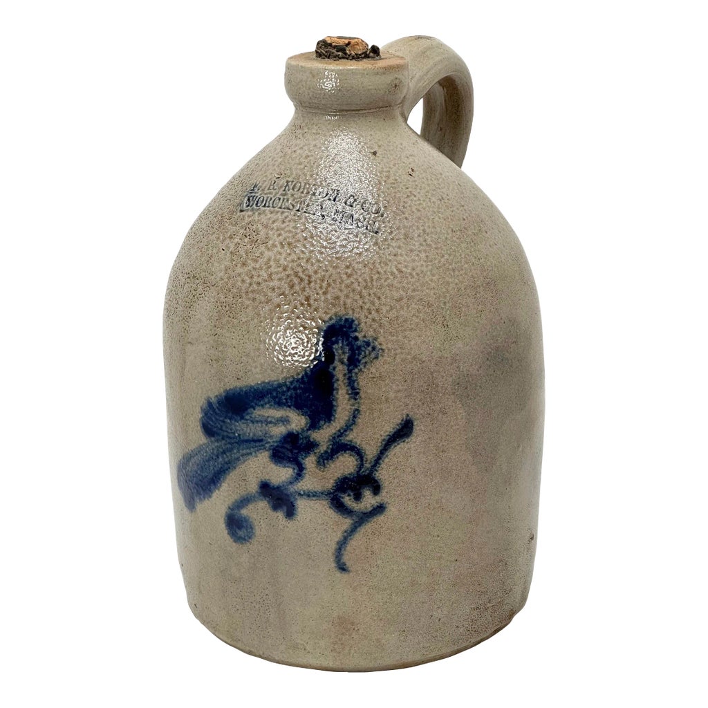 Bidon à Thé Ancien Worcester Bleu Et Blanc – Porcelaine, Période Vers 1775, Collection