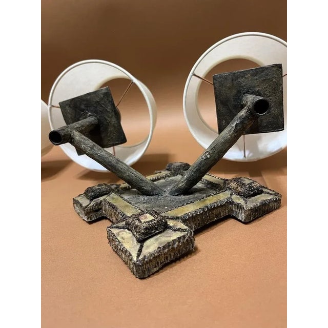 Brown Wall Lights in Resin from Line Vautrin, France, 1960s, Set of 2 For Sale - Image 8 of 12