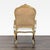 1990s Elegant Vintage Armchair With White Upholstery and Gold Trim For Sale - Image 5 of 9