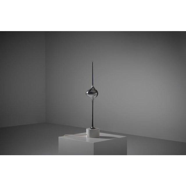 Cobra Table Lamp in Nickeled Brass by Angelo Lelii for Arredoluce, Italy, 1962 For Sale - Image 9 of 16