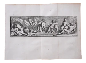 Antique 19th C. Engravings-Sculpture of Herculaneum & Pompeii