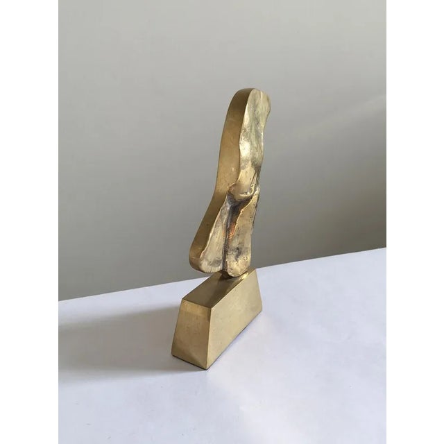Italian Bronze Abstract Sculpture by Rodica Tanasescu, 1980 For Sale - Image 4 of 13