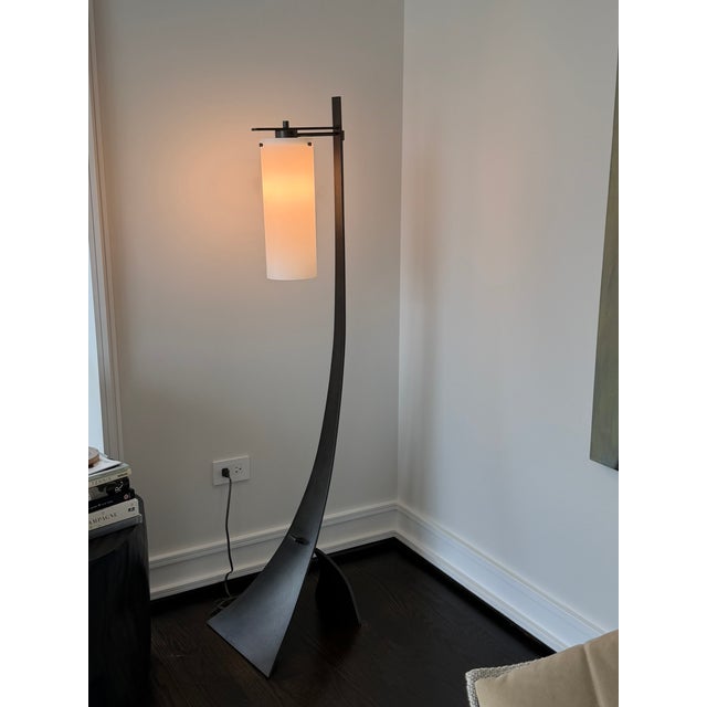 Late 20th Century Hubbardton Forge Sculptural Floor Lamp — Hand‑Forged Modern Lighting, Artisan Made in Vermont For Sale - Image 5 of 7
