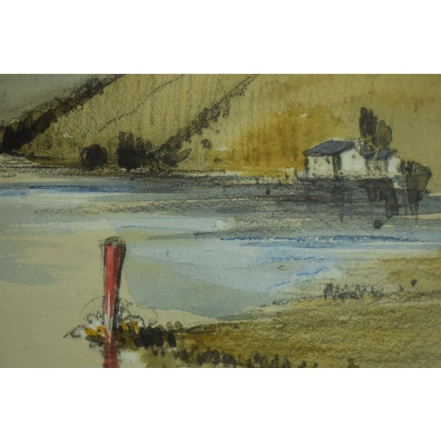 Mid 20th Century Mid 20th Century Loch Oich Scottish Watercolour For Sale - Image 5 of 5