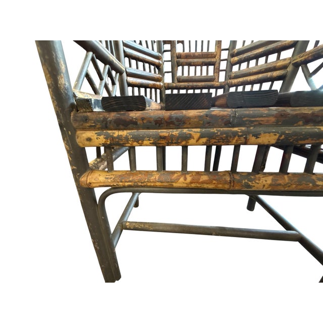 Brighton Pavilion Brighton Pavillion-Style Bamboo and Wood Brighton Chair For Sale - Image 4 of 7