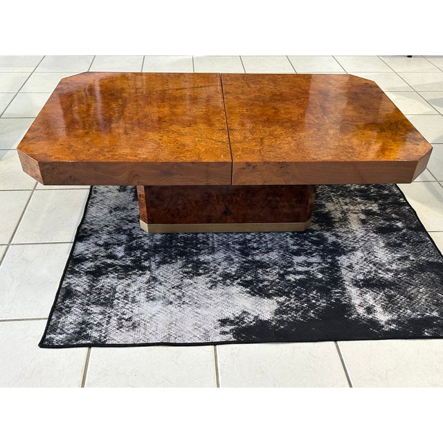 Vintage French Coffee Table in Elm Burl Wood, 1970 For Sale - Image 4 of 18