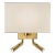 Brushed Brass Wall Light With Shade For Sale