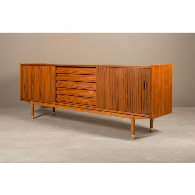 Vintage Scandinavian Teak Sideboard by Nils Jonsson for P.S. Heggen, 1960s For Sale - Image 3 of 13