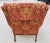 1980s Vintage Chippendale Wingback Damask Armchair For Sale - Image 5 of 8