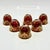 Gold Italian Ruby Red Crystal Liqueur Cups with 24k Gold from Interglass, 1980s, Set of 6 For Sale - Image 8 of 11