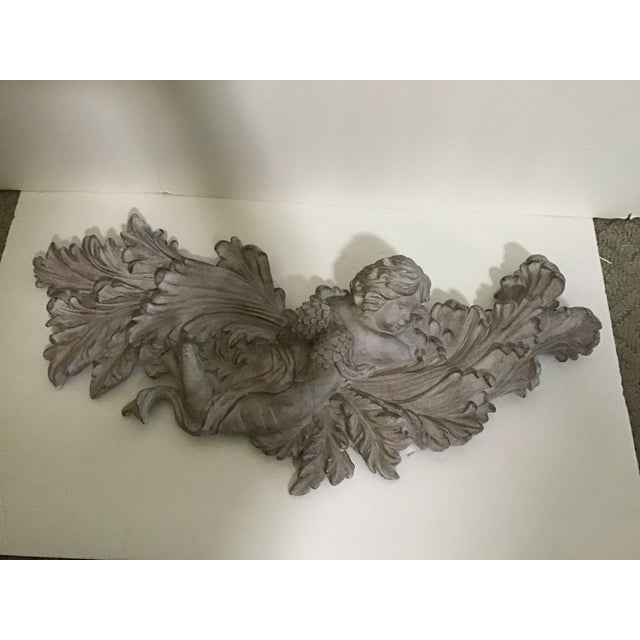 Architectural Pediment Putti Cherub Wall Hanging Last Markdown