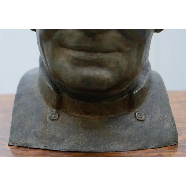 Large Bronze Head of Priest from James Bourlet & Sons LTD, 1840s For Sale - Image 9 of 18