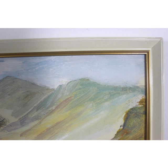 Mid-Century Modern 1950’s-60’s Vintage Original Landscape Painting of Ashness Bridge in Keswick England Stone Bridge For Sale - Image 3 of 9