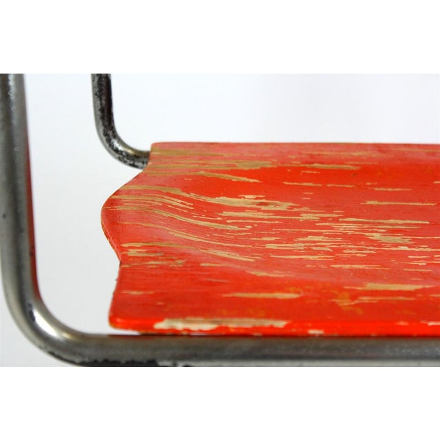 Bauhaus B 34 Cantilever Chair in Plywood and Chrome by Marcel Breuer, 1930s For Sale - Image 16 of 18