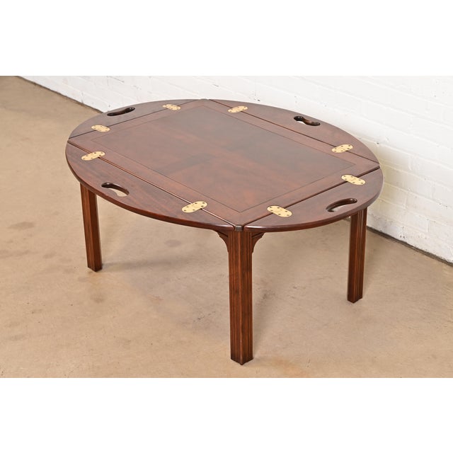 Baker Furniture Chippendale Mahogany Butler's Coffee Table For Sale - Image 15 of 15
