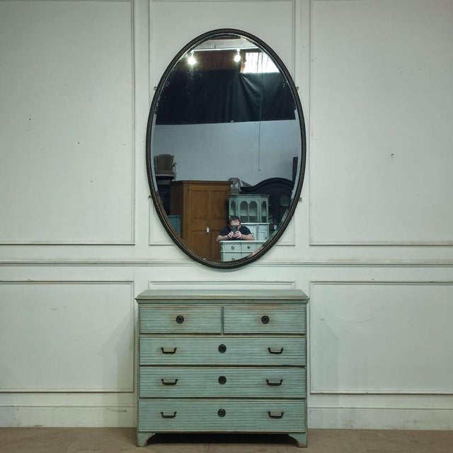 Glass Large Irish Gilt Mirror For Sale - Image 7 of 7
