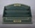 Wood Green and Gold Three-Tier Letter Holder, 1960s For Sale - Image 7 of 16