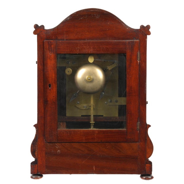 19th Century Mahogany Bracket Clock For Sale In Tampa - Image 6 of 10