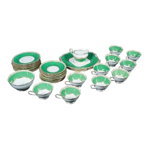 1930s Vintage English Ceramic 10 Person Tea Set